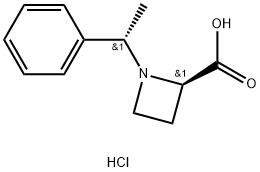 [(1'S),2R]-1-(1'-PHENYLETHYL)AZETIDINE-2-CARBOXYLIC ACID HCL Struktur