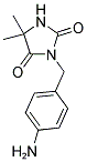 2,4-IMIDAZOLIDINEDIONE, 3-[(4-AMINOPHENYL)METHYL]-5,5-DIMETHYL- Struktur