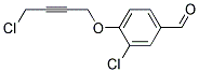 3-CHLORO-4-(4-CHLORO-BUT-2-YNYLOXY)-BENZALDEHYDE Struktur