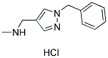 N-[(1-BENZYL-1H-PYRAZOL-4-YL)METHYL]-N-METHYLAMINE HYDROCHLORIDE Struktur