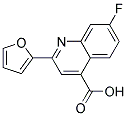 7-FLUORO-2-(2-FURYL)QUINOLINE-4-CARBOXYLIC ACID Struktur