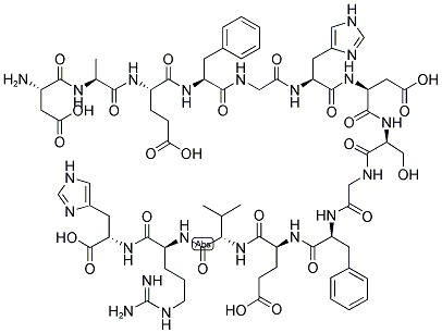 BETA-AMYLOID, MOUSE, RAT (1-14) Struktur