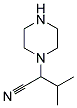 3-METHYL-2-PIPERAZIN-1-YLBUTANENITRILE Struktur