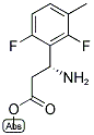 METHYL (3R)-3-AMINO-3-(2,6-DIFLUORO-3-METHYLPHENYL)PROPANOATE Struktur