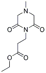 ETHYL 3-(4-METHYL-2,6-DIOXOPIPERAZIN-1-YL)PROPANOATE Struktur