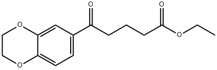 ETHYL 5-[3,4-(ETHYLENEDIOXY)PHENYL]-5-OXOVALERATE Struktur