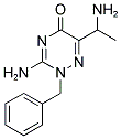 3-AMINO-6-(1-AMINO-ETHYL)-2-BENZYL-2H-[1,2,4]TRIAZIN-5-ONE Struktur