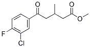 METHYL 5-(3-CHLORO-4-FLUOROPHENYL)-3-METHYL-5-OXOVALERATE Struktur