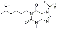 HYDROXY PENTOXIFYLLINE-D3 Struktur