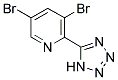 3,5-DIBROMO-2-(1H-TETRAZOL-5-YL)PYRIDINE Struktur