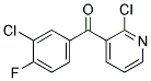 2-CHLORO-3-(3-CHLORO-4-FLUOROBENZOYL)PYRIDINE Struktur