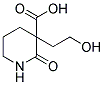 3-(2-HYDROXYETHYL)-2-OXOPIPERIDINE-3-CARBOXYLIC ACID Struktur