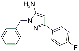 1-BENZYL-3-(4-FLUOROPHENYL)-1H-PYRAZOL-5-AMINE, , 結(jié)構(gòu)式