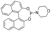 (S)-(+)-(3,5-DIOXA-4-PHOSPHA-CYCLOHEPTA[2,1-A:3,4-A']DINAPHTHALEN-4-YL)MORPHOLINE Struktur