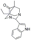 5-ETHYL-2-(1H-INDOL-3-YL)-7-METHYL-1,3-DIAZATRICYCLO[3.3.1.1~3,7~]DECAN-6-ONE Struktur