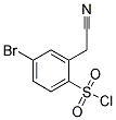 4-BROMO-2-CYANOMETHYL-BENZENESULFONYL CHLORIDE Struktur