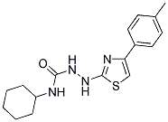 N-CYCLOHEXYL-2-[4-(4-METHYLPHENYL)-1,3-THIAZOL-2-YL]HYDRAZINECARBOXAMIDE Struktur