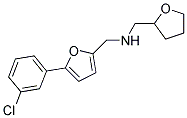 1-(5-(3-CHLOROPHENYL)-2-FURYL)-N-(TETRAHYDROFURAN-2-YLMETHYL)METHANAMINE Struktur