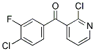 2-CHLORO-3-(4-CHLORO-3-FLUOROBENZOYL)PYRIDINE Struktur