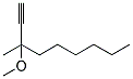 3-METHOXY-3-METHYL-NON-1-YNE Struktur