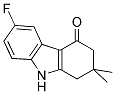 2,2-DIMETHYL-1,2,3,4-TETRAHYDRO-6-FLUORO-9H-CARBAZOL-4-ONE Struktur