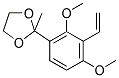 2-(2,4-DIMETHOXY-3-VINYLPHENYL)-2-METHYL-DIOXALANE Struktur