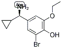 4-((1R)AMINOCYCLOPROPYLMETHYL)-6-BROMO-2-ETHOXYPHENOL Struktur