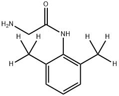 GLYCINEXYLIDIDE-D6 Struktur