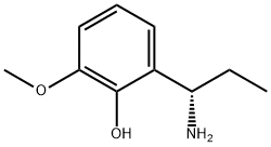 2-((1S)-1-AMINOPROPYL)-6-METHOXYPHENOL Struktur