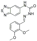 2,3-DIMETHOXYBENZALDEHYDE N-(2,1,3-BENZOTHIADIAZOL-5-YL)SEMICARBAZONE Struktur