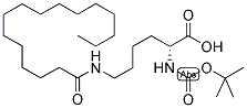 BOC-D-LYS(PALM)-OH Struktur