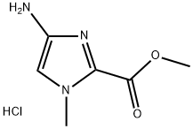 (4-AMINO)-1-METHYLIMIDAZOLE-2-CARBOXYLIC ACID METHYL ESTER HYDROCHLORIDE Struktur