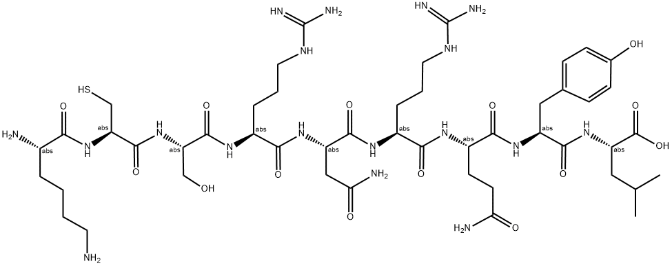 H2N-KCSRNRQYL-OH Struktur