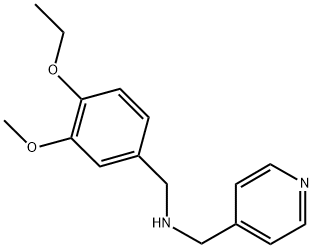 N-(4-ETHOXY-3-METHOXYBENZYL)-N-(PYRIDIN-4-YLMETHYL)AMINE Struktur