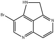 8-BROMO-1,2-DIHYDROPYRROLO[2,3,4-DE]-1,6-NAPHTHYRIDINE Struktur