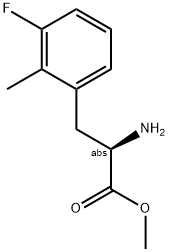 METHYL (2R)-2-AMINO-3-(3-FLUORO-2-METHYLPHENYL)PROPANOATE Struktur