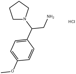 2-(4-METHOXYPHENYL)-2-PYRROLIDINYLETHYLAMINE HYDROCHLORIDE Struktur