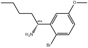 (1R)-1-(2-BROMO-5-METHOXYPHENYL)PENTYLAMINE Struktur