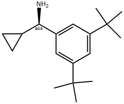 (1R)[3,5-BIS(TERT-BUTYL)PHENYL]CYCLOPROPYLMETHYLAMINE Struktur