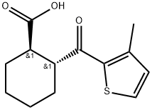 TRANS-2-(3-METHYL-2-THENOYL)CYCLOHEXANE-1-CARBOXYLIC ACID Struktur