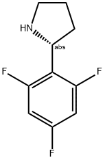 (2R)-2-(2,4,6-TRIFLUOROPHENYL)PYRROLIDINE Struktur