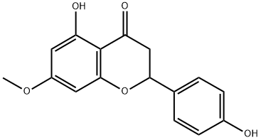 5-HYDROXY-2-(4-HYDROXY-PHENYL)-7-METHOXY-CHROMAN-4-ONE Struktur