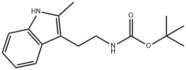 TERT-BUTYL [2-(2-METHYL-1H-INDOL-3-YL)ETHYL]CARBAMATE Struktur