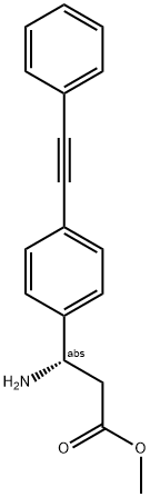 METHYL (3S)-3-AMINO-3-[4-(2-PHENYLETHYNYL)PHENYL]PROPANOATE Struktur