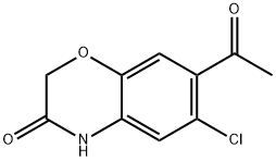 7-ACETYL-6-CHLORO-2H-1,4-BENZOXAZIN-3(4H)-ONE Struktur