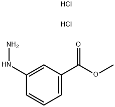 3-HYDRAZINOBENZOIC ACID METHYL ESTER DIHYDROCHLORIDE Struktur