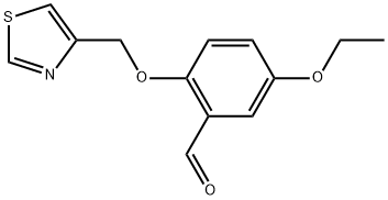 5-ETHOXY-2-(1,3-THIAZOL-4-YLMETHOXY)BENZALDEHYDE Struktur