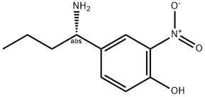 4-((1S)-1-AMINOBUTYL)-2-NITROPHENOL Struktur