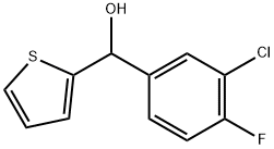 3-CHLORO-4-FLUOROPHENYL-(2-THIENYL)METHANOL Struktur