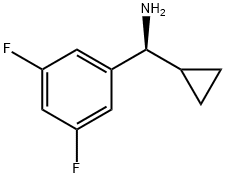 (1S)(3,5-DIFLUOROPHENYL)CYCLOPROPYLMETHYLAMINE Struktur